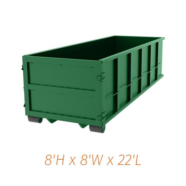 with a 40-yard dumpster, you can dispose of various types of waste such as construction debris, furniture, appliances, and yard waste